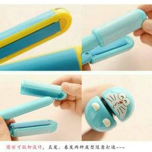 Catok Rambut Mini Lurus Keriting Karakter 2 IN 1 Design By KEMIER