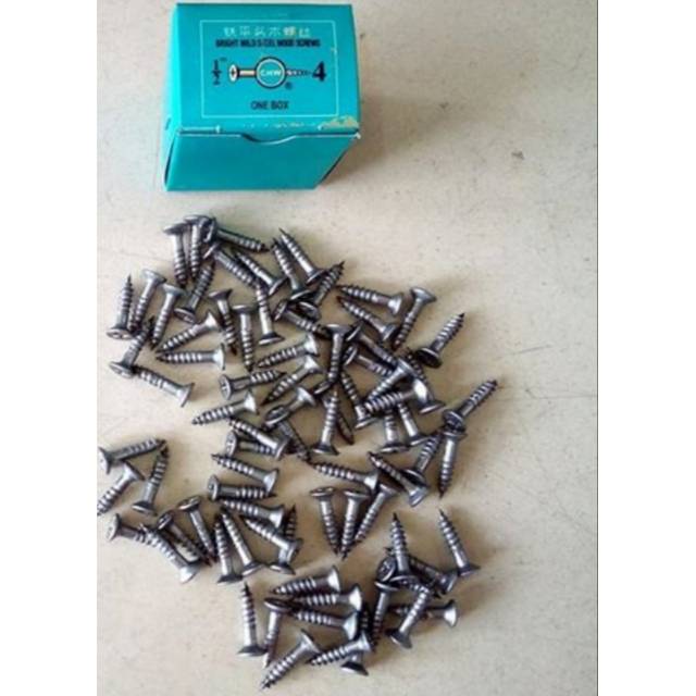 Sekrup Skrup Kayu 1/2" Inch (+) Bagus Kuat Murah
