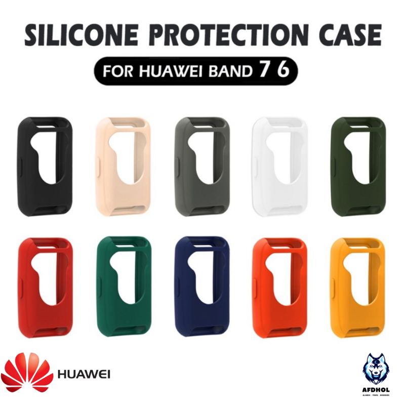 BUMPER SOFT TPU CASE HUAWEI HONOR BAND 6 7 CASING PROTECTOR SILICONE SILICON SILIKON  COVER BODY HUAWEI BAND 7 6 CASE TPU BUMPER ANTI GORES LAYAR HUAWEI HONOR BAND 7 6 PROTECTOR PROTECTIVE COVER CASING HUAWEI BAND 7