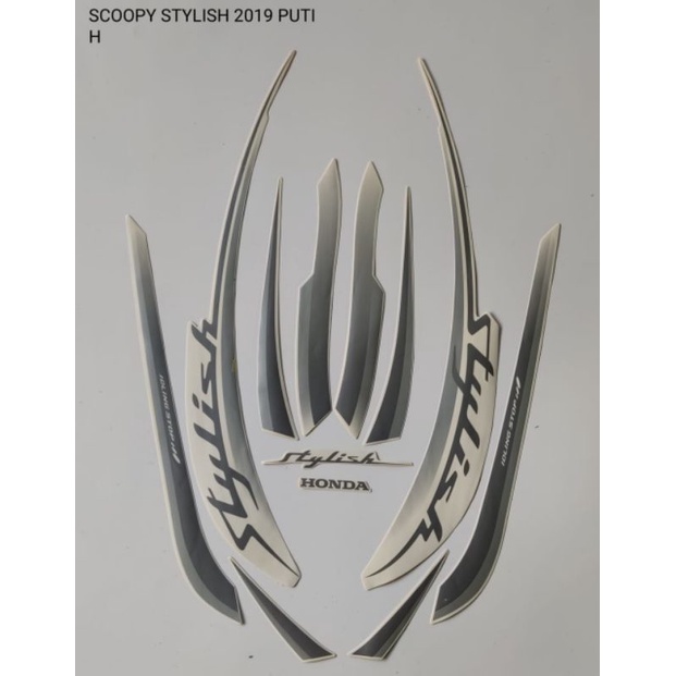 STRIPING SCOOPY STYLISH 2019 PUTIH