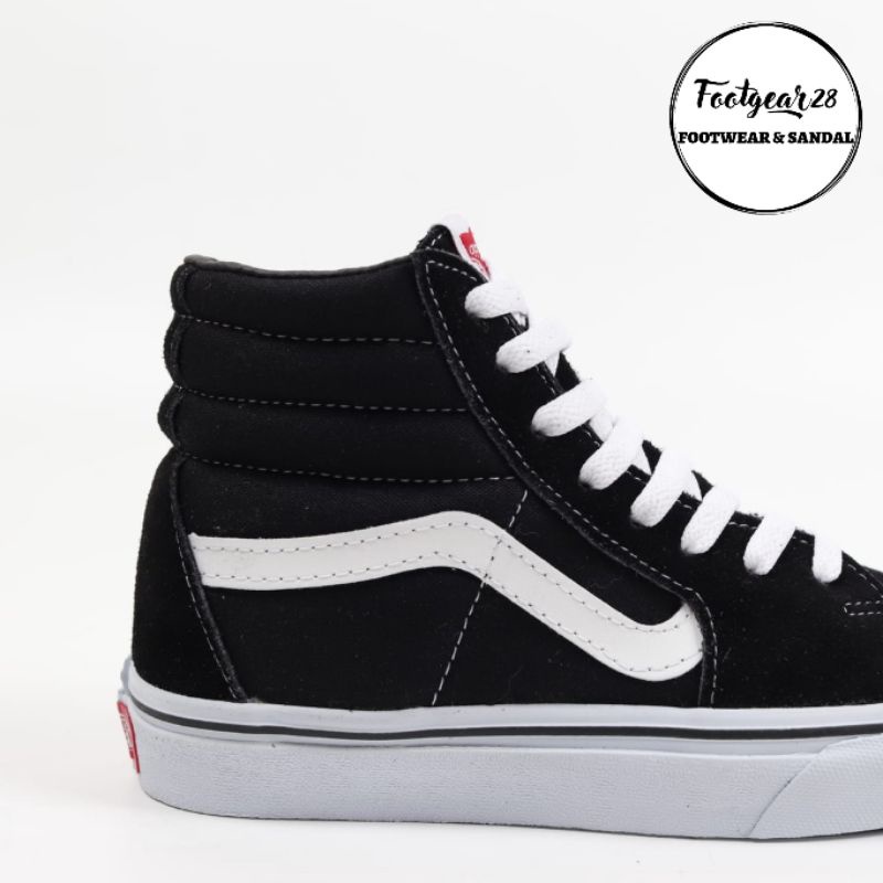 SEPATU VANS SK8 CLASSIC HIGHT BLACK / VANS SK8 KLASIK HI BLACK