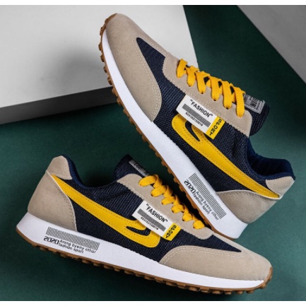 NEW ARRIVAL - Sepatu Sneakers Sport Pria ELVE Fashion Man IMPORT