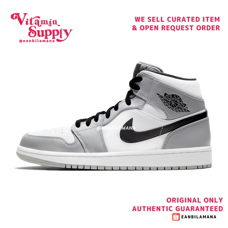 AIR JORDAN 1 MID 'SMOKE GREY'