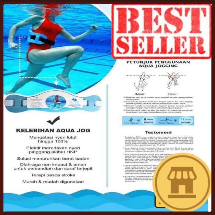 [COD] ALX Aqua Water Jogging Belt AA Alat Terapi Kesehatan Sakit Lutut ORIGINAL