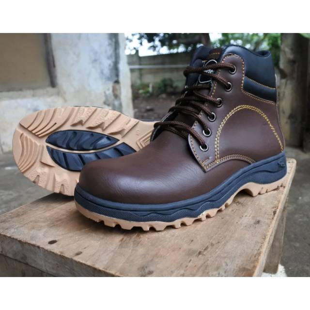 Safety Shoes Pria Ujung Besi Type LX by ORIGINAL SPORTEX Sol MX