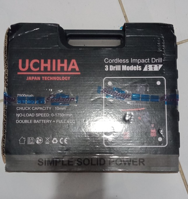 Promo Mesin Bor Baterai Cordless Merk Uchiha Japan Teknologi Original