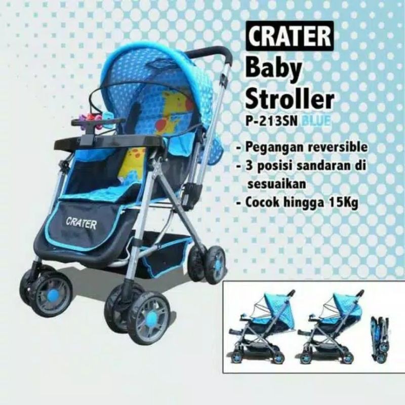 Kereta Dorong Bayi Stroller Crater 2113 New Model