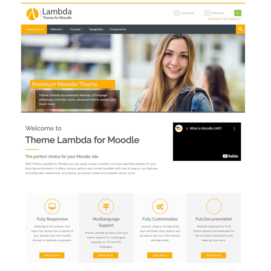 Theme Moodle Lambda