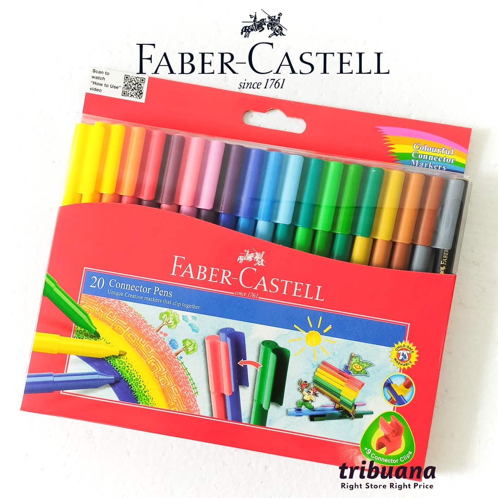 

Connector Pen 20 Warna Faber Castell / Spidol Warna