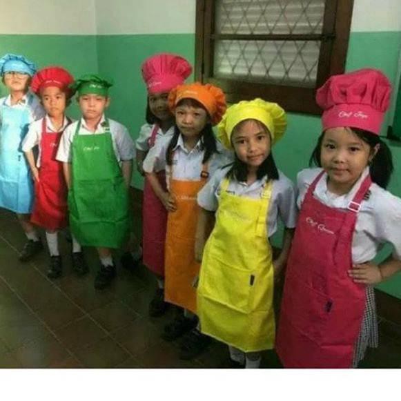 ✦ Celemek Apron Anak, Celemek Bordir Nama Logo,celemek anak SD dan TK,celemek anak anak ❃