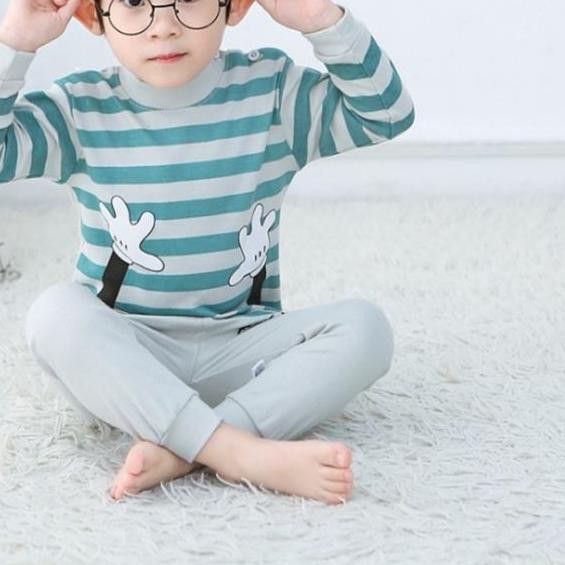 ♪ Goblin♛ PB037 Baju Premium Jumper Anak Bayi Piyama Pakaian Tidur Fashion Celana Panjang Import ✪