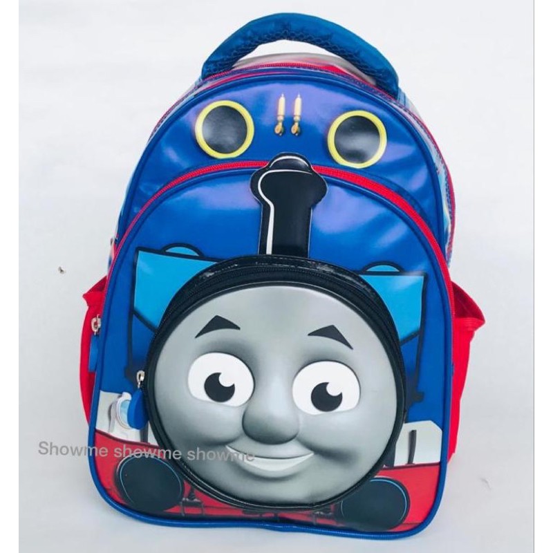 Showme promo tas ransel anak sekolah PAUD / TK / PLAYGROUP karakter 3D LOCO THOMAS kualitas premium