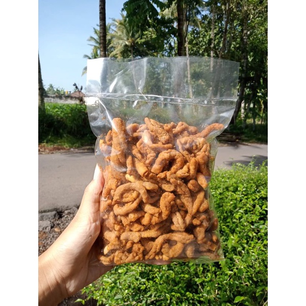 

Keripik Usus Pedas dan Ori Kemasan 250 gram