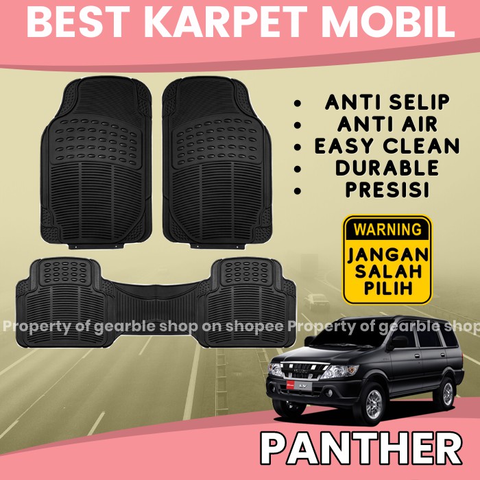 KARPET MOBIL PANTHER ALAS LANTAI MOBIL PANTHER KARPET PANTHER KARPET DASAR MOBIL UNIVERSAL ANTI AIR