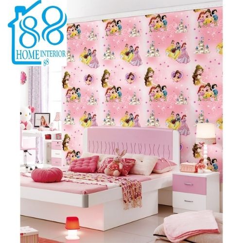 Wallpaper Dinding Ukuran 45cm x 10m Stiker Dinding Motif 3D Kotak Biru GH046-1 Wall Stiker-GH035