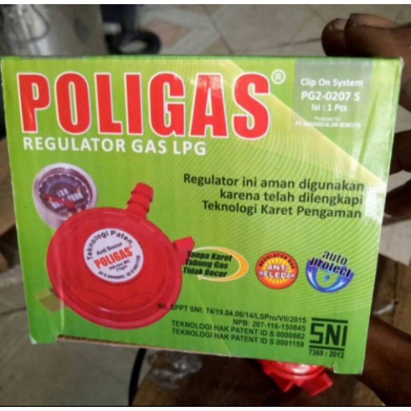 regulator LPG double lock POLIGAS