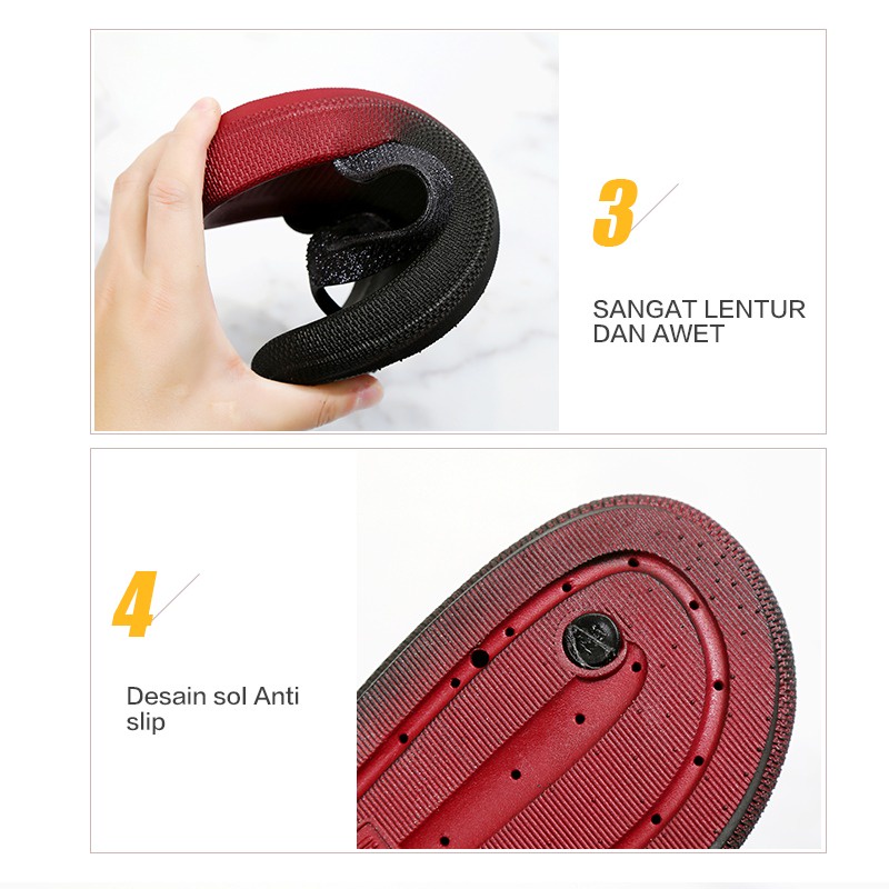 Sandal Wanita Wonderly | Sandal Jepit Hak L1921-10