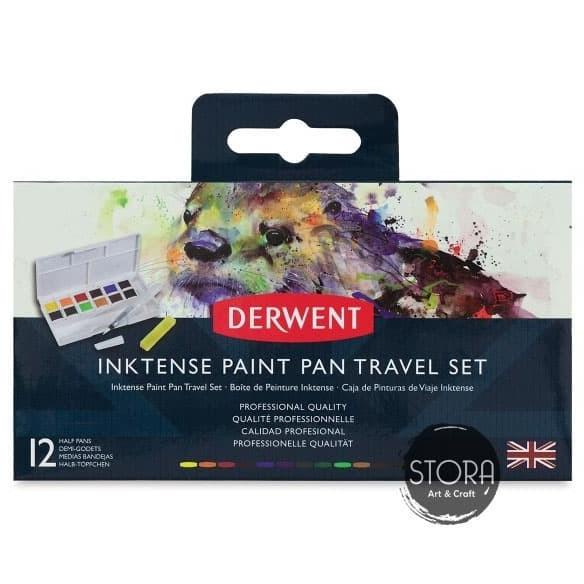 

[COD] Derwent Inktense Paint Pan Travel Set 12 Colour STOK TERBATAS Kode 1086