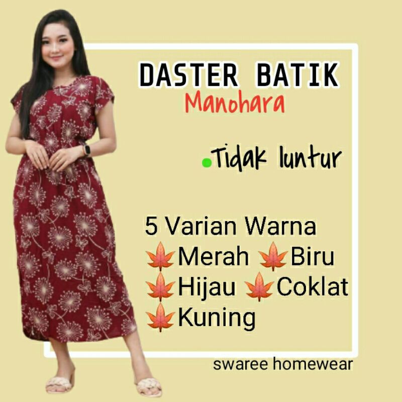 Pakaian Wanita Terbaru Baju Wanita Kekinian Daster Dewasa Murah Premium Batik Pekalongan Modern Busui Bahan Rayon