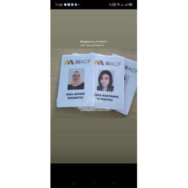

cetak id card Mamber card dll