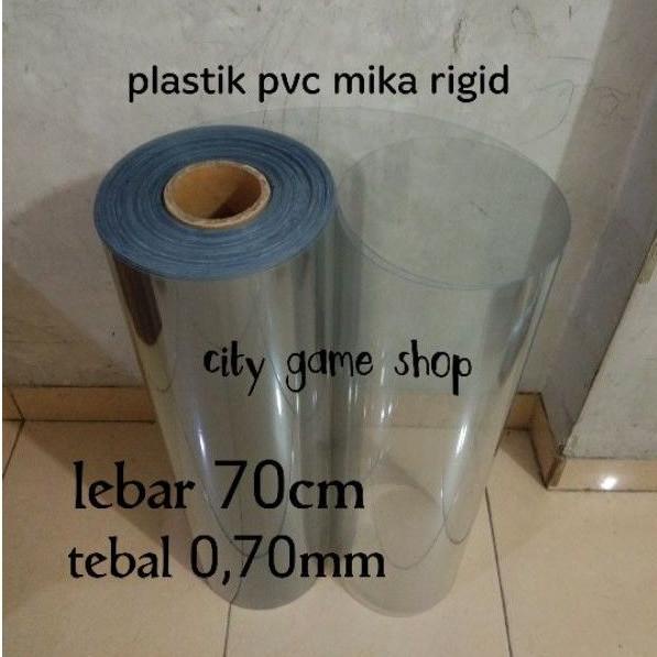 

Plastik Pvc Mika Rigid Kaku Lebar 70Cm X 1Meter Tebal 0,70Mm