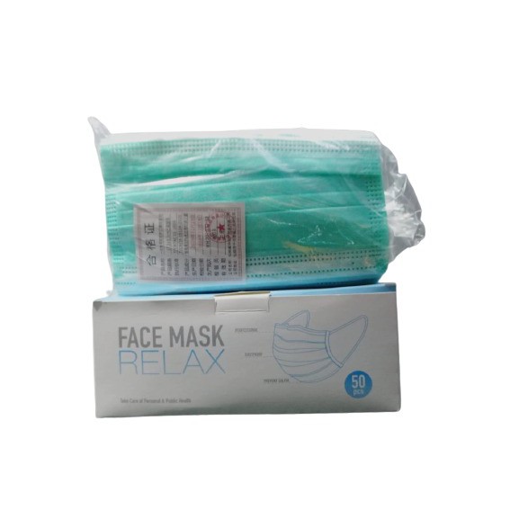 Masker hijab/ Disposable Protective Masker  Mask / Masker 3 PLY isi 50 / SURGICAL MASK / MASKER