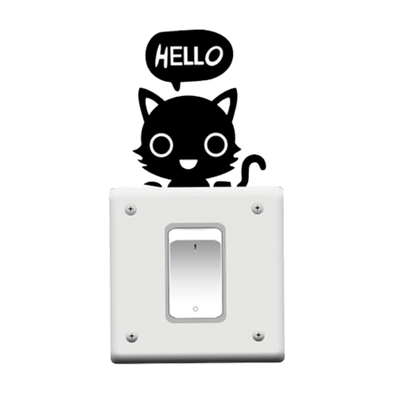 Jual RELIZA WALL STICKER / STIKER DINDING SAKLAR TURN ON OFF DING DONG ...