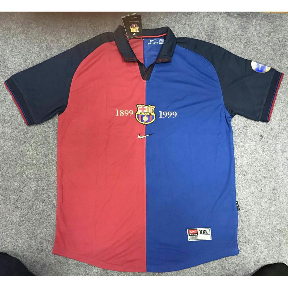 RETRO BARCA CENTENARY 1899 1999 jersey bola klasik grade ori - seymu