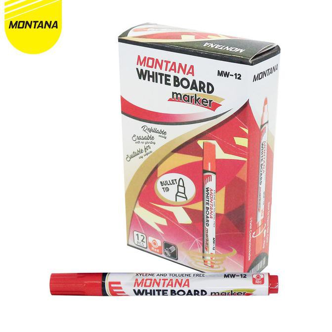 

Promo Awal tahun SPIDOL WHITEBOARD MONTANA (MW-12) - Merah Big Sale