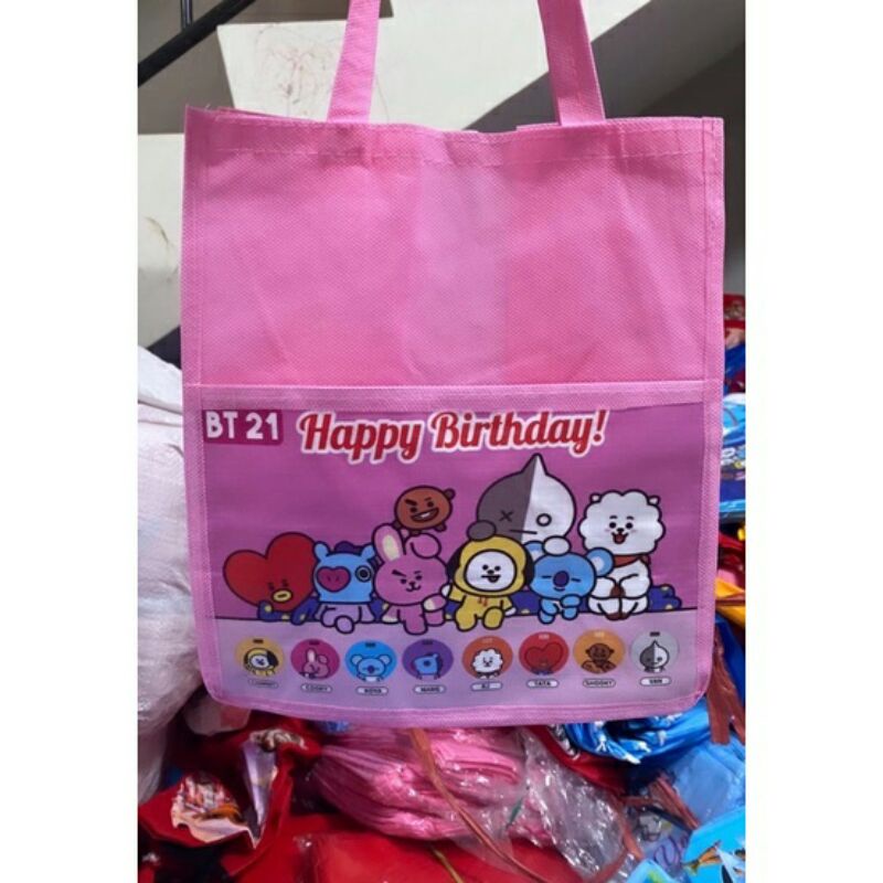 TAS SPUNBOND ANAK BESAR/TAS SPUNBOND 24X19X28/TAS SPUNBOND KARAKTER/TAS KAIN TENTENG BESAR