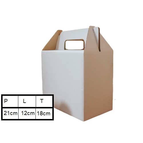 

KARDUS JINJING PUTIH HAMPERS BOX PACKAGING DUS TENTENG WHITE GIFTBOX (10 PCS)