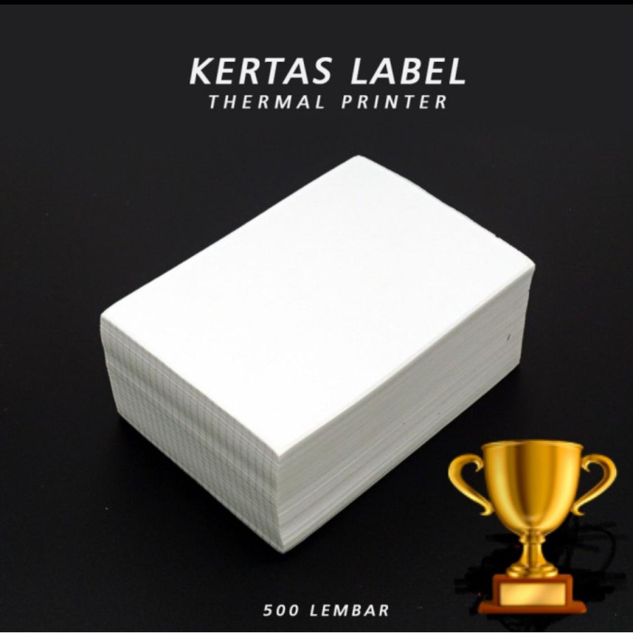 LABEL KERTAS THERMAL KOTAK 100 X 150 CM ISI 500 PCS KERTAS STICKER RESI TOKO ONLINE - KOTAK