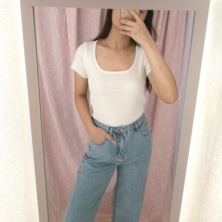 MILA Basic Crop  Top  atasan wanita  baju  summer wear 