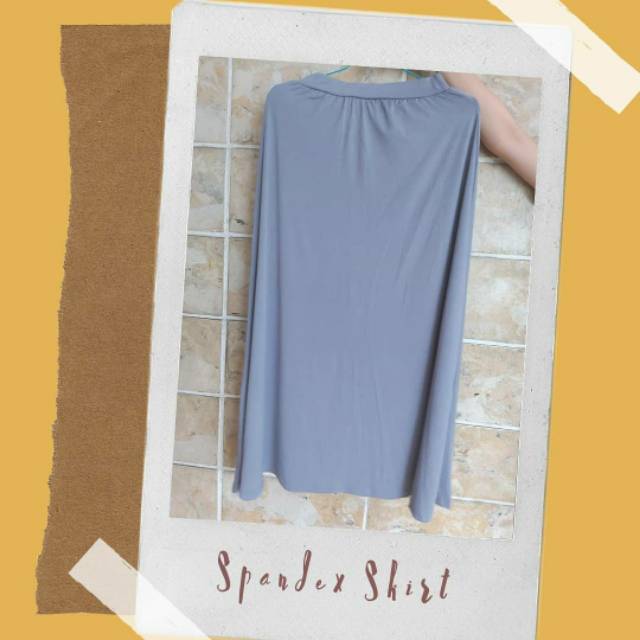 Preloved Spandex Skirt | Rok Panjang Maxi
