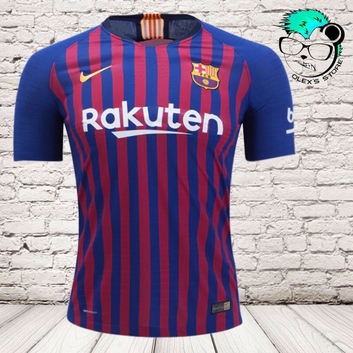 Olexs Jersey Bola Barca Home 2018-19 Lengan Pendek Terbaru