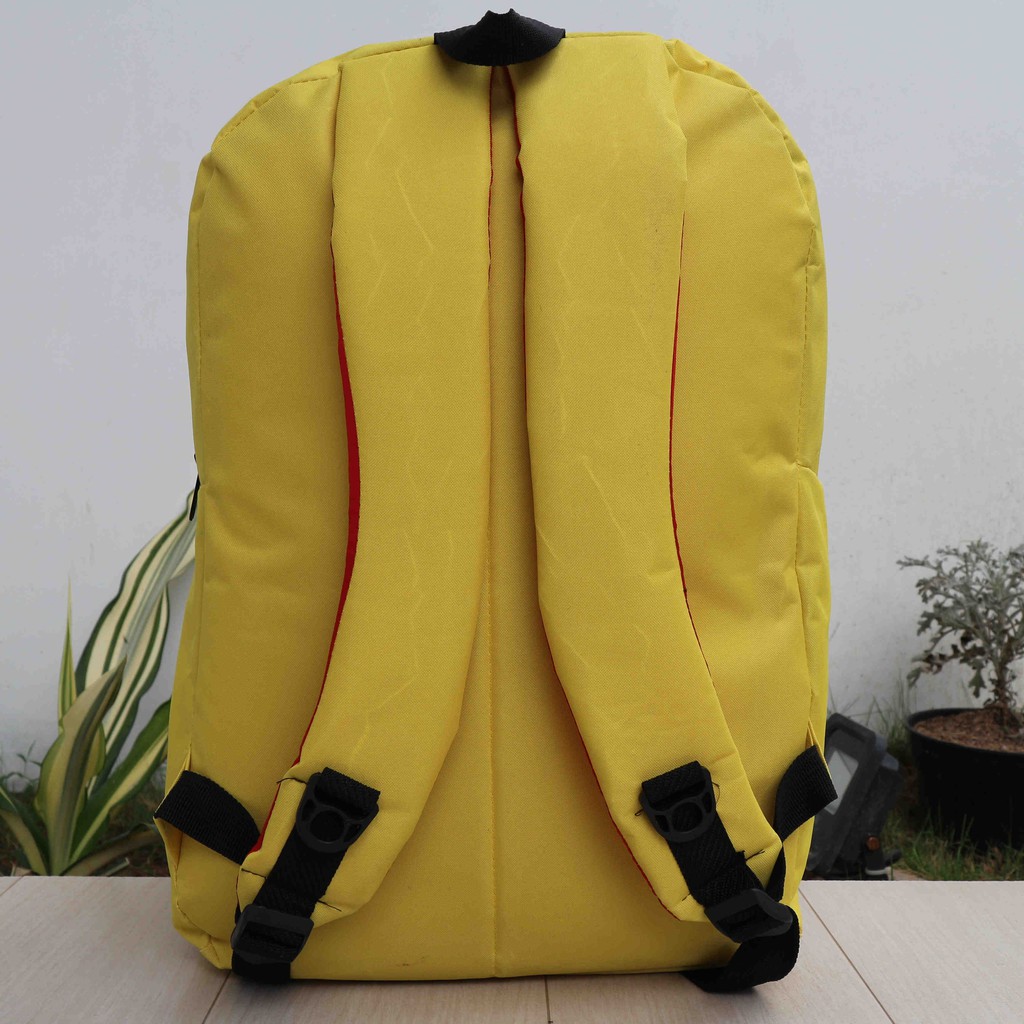 Jual Tas Ransel Distro Merk Elite Terbaru Warna kuning Bagus Raincover Murah