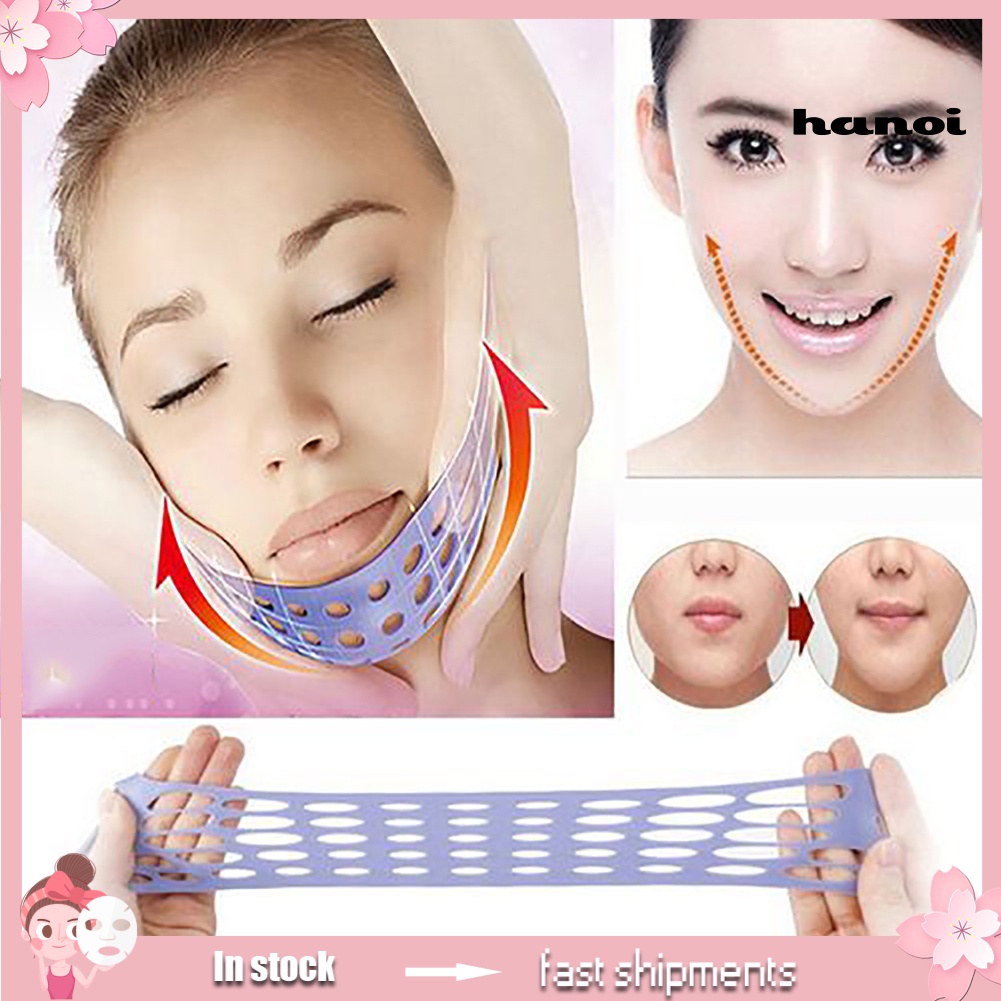 HQTM_Anti Wrinkle V Face Shaper Slimming Mask Belt Chin Cheek Lift Up Bandage Strap