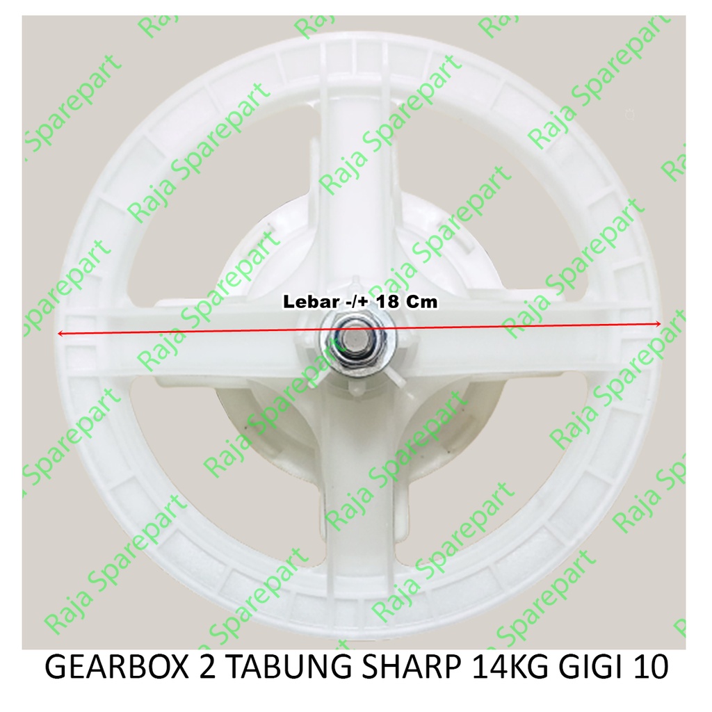 Gearbox Mesin Cuci 2 Tabung Sharp 14kg Gigi 10 GS14