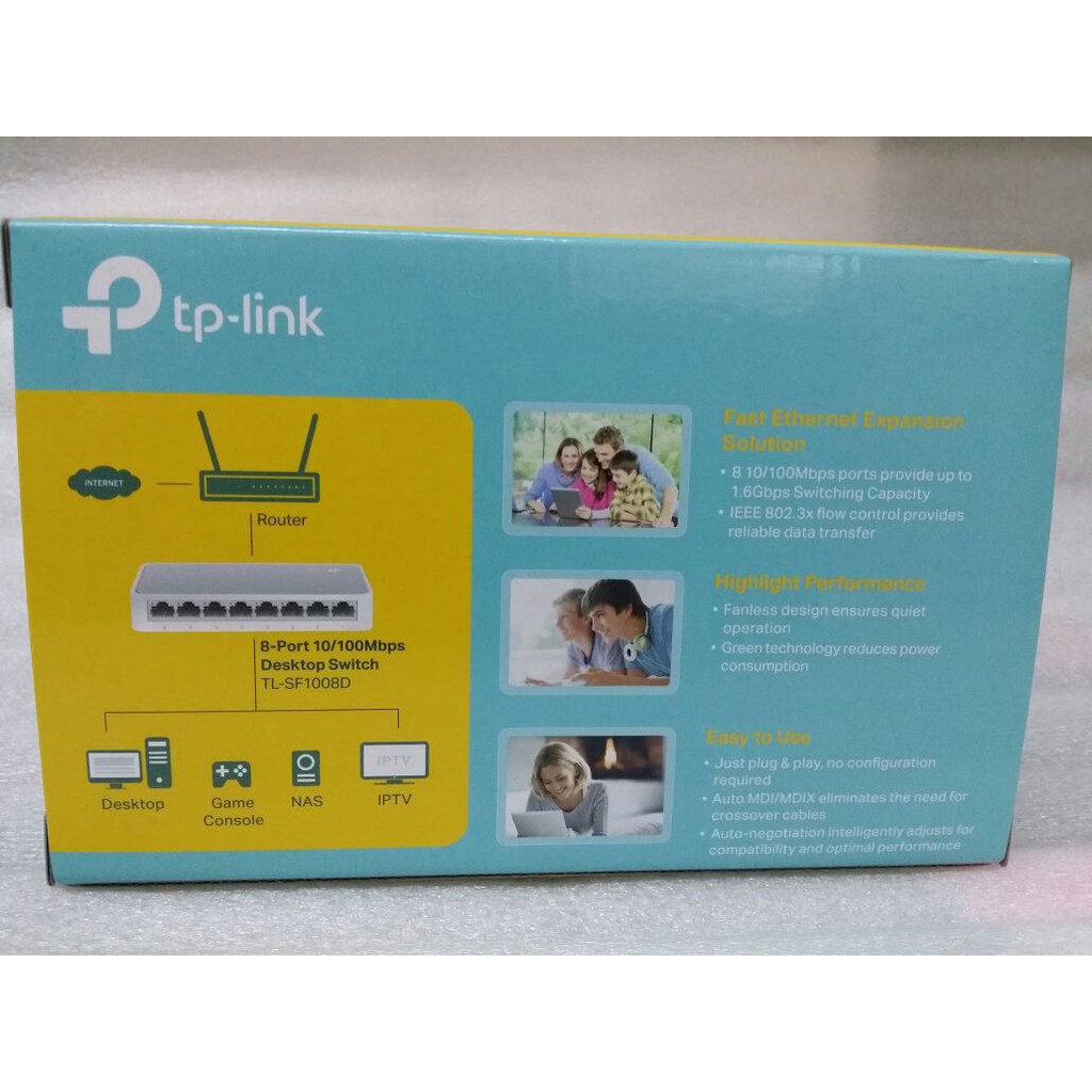 TP-LINK TL-SF1005D 5 port  10-100Mbps