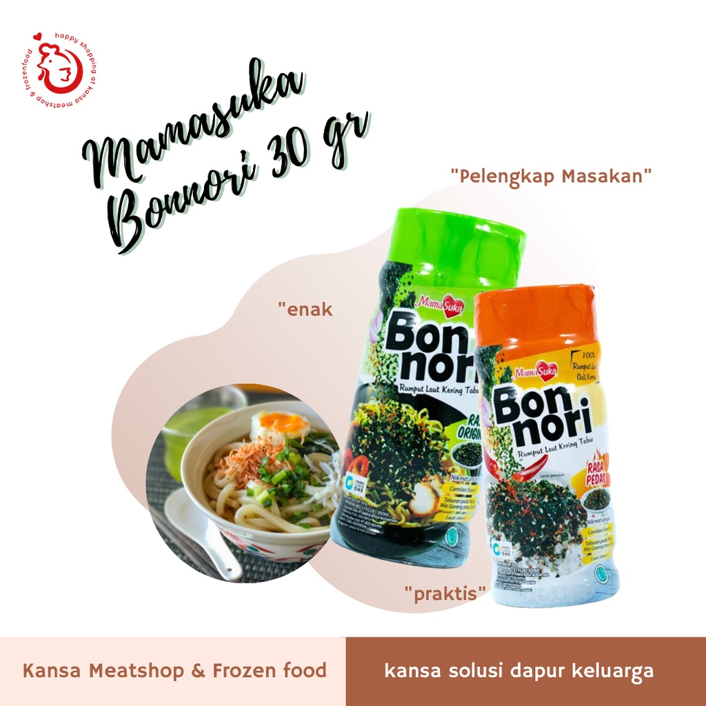 

Mamasuka Bon Nori 30 gr & 60gr Pelengkap Makanan