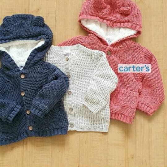 Sweater Rajut Hoodie Baby Carter's / Sweater Rajut Bayi Carters /Sweater Rajut Baby Bulu Carter