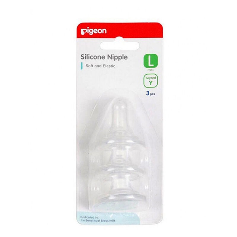 Pigeon Silicone Nipple Triple Pack size L (isi 3)