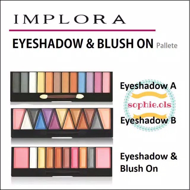 IMPLORA EYESHADOW &amp; BLUSH ON PALETTE