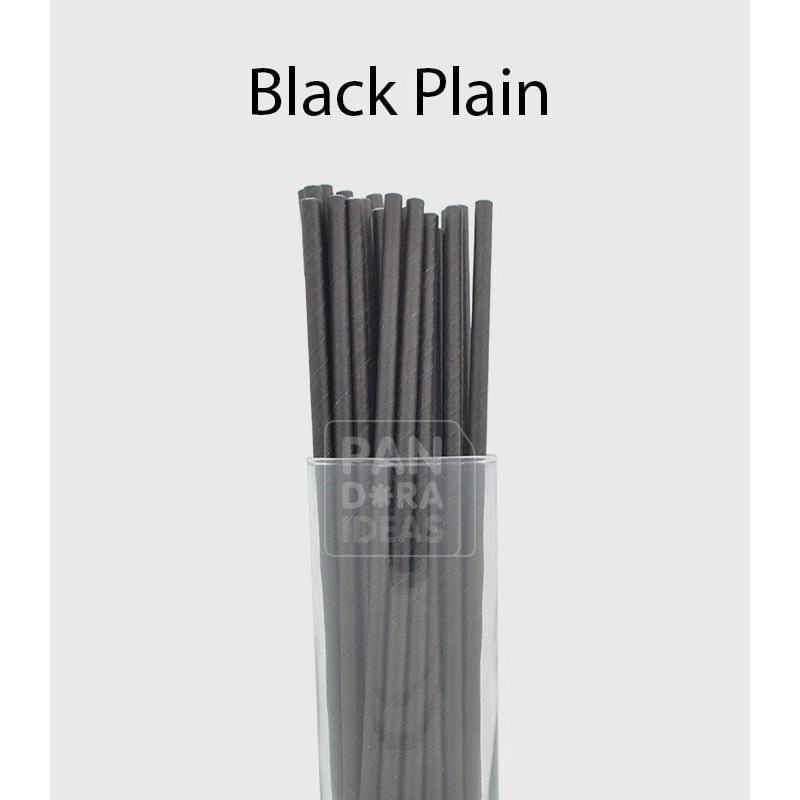 SEDOTAN KERTAS POLOS FOIL PESTA PARTY ULANG TAHUN PAPER STRAW
