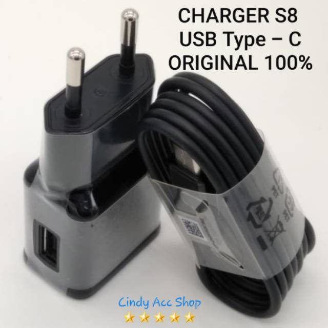 Charger Casan Original Samsung S8 S9 A3 A5 A7 A9 C5 C7 C9 Note 8 Note 9 Fastcharging USB type C