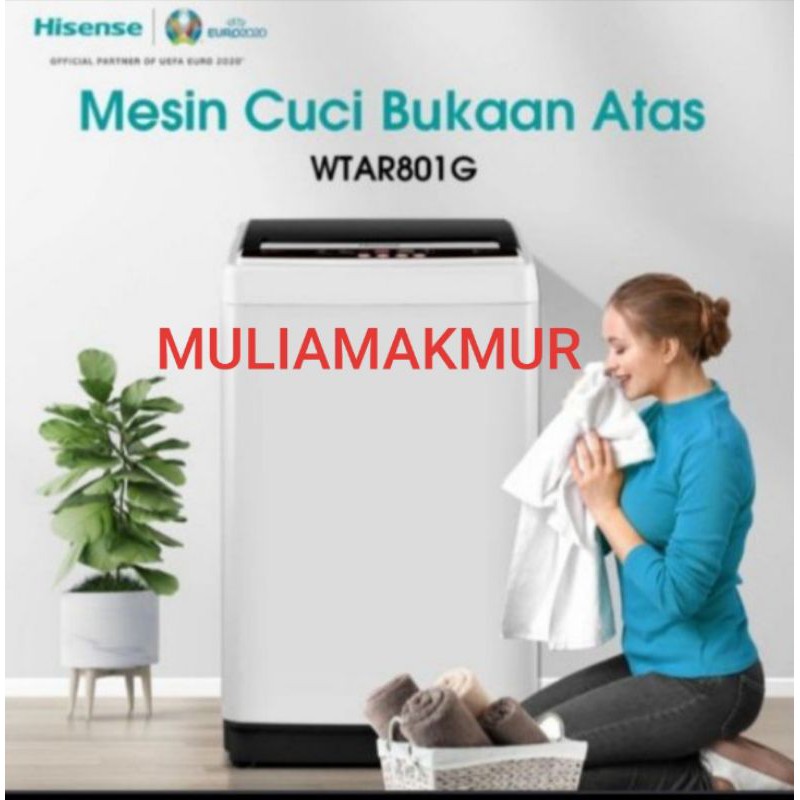 MESIN CUCI HISENSE 8 KG (GARANSI TOSHIBA)