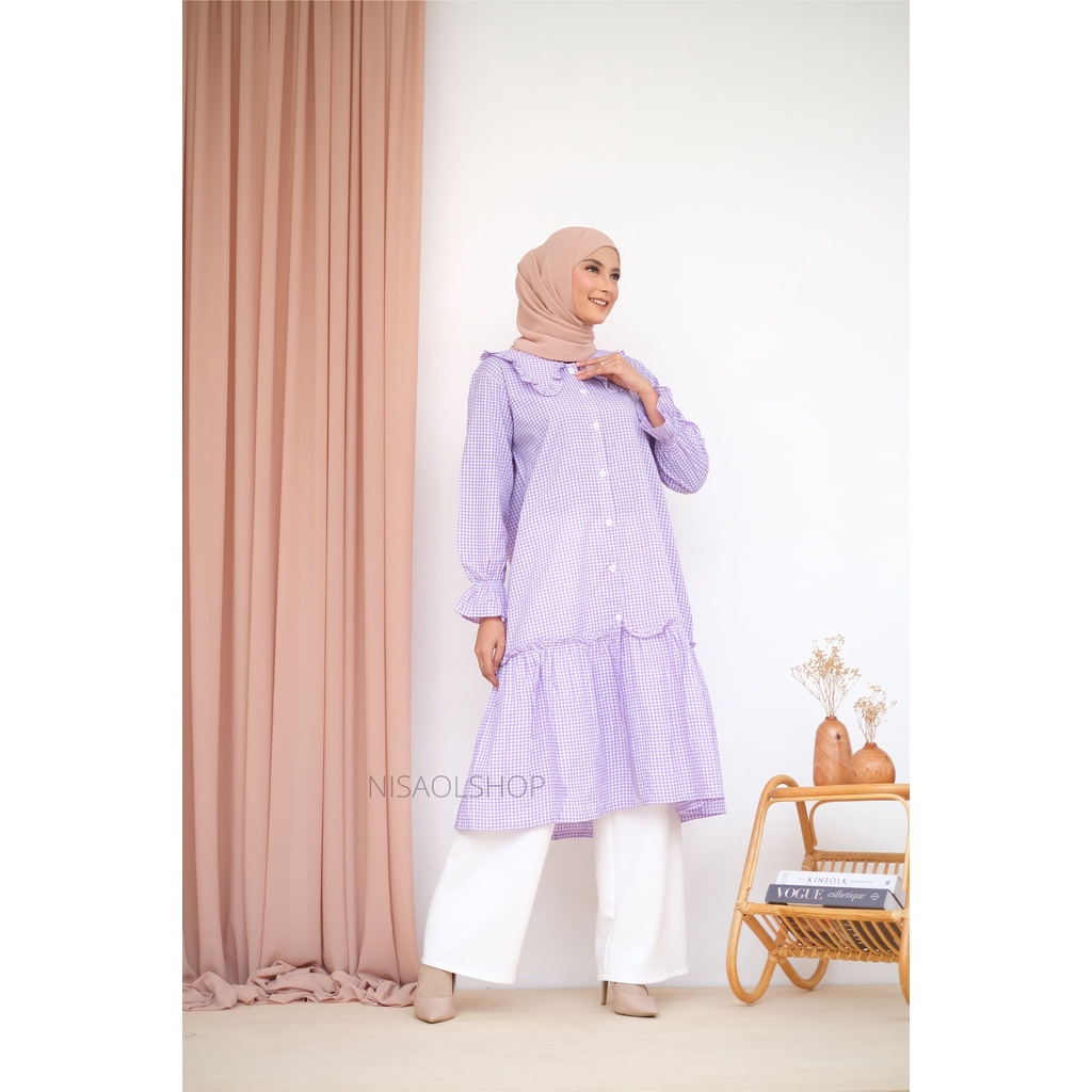 LITA TUNIK - NEW MODEL - TUNIK KOTAK - PAKAIAN WANITA - FASHION MUSLIM - BISA COD