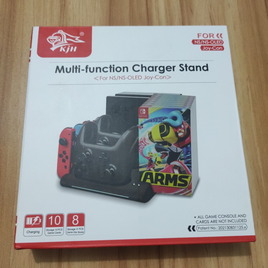 KJH Multifunction Charger Stand for Nintendo Switch V1 V2 Oled Joy Con