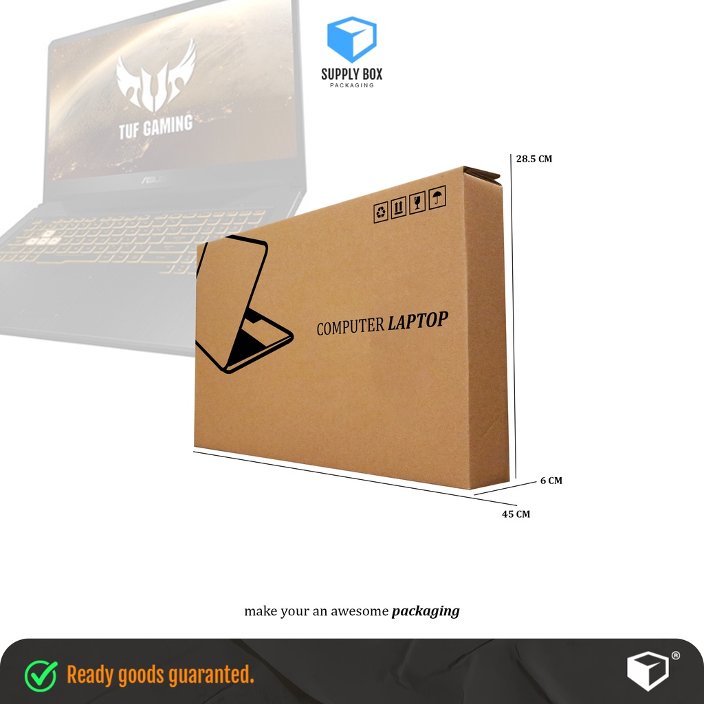

BOX LAPTOP UNIVERSAL V2 1 SET | 45x6x28.5 cm | Cardboard