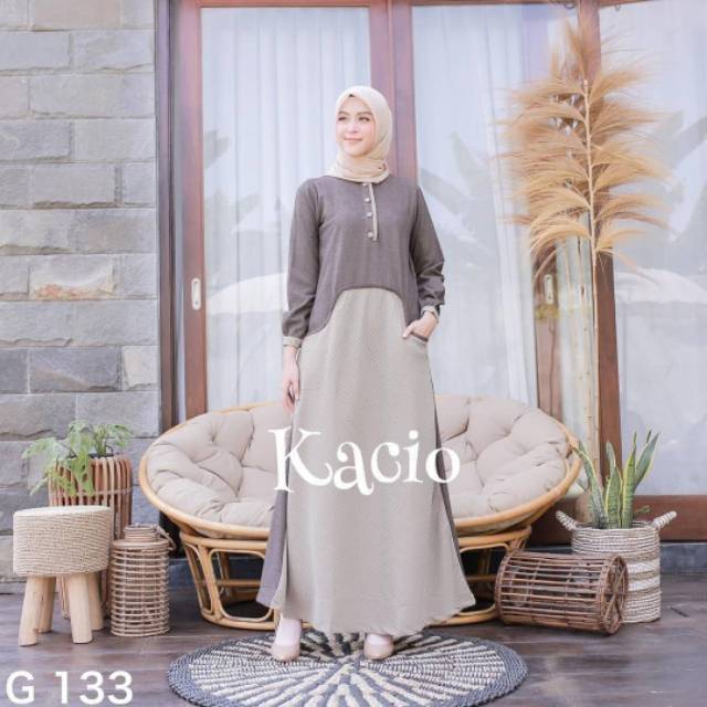 DRESS KACIO G133 CANTIK GAMIS SYARI